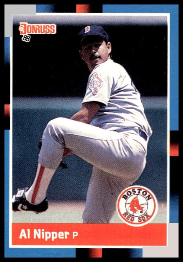 1988 Donruss Al Nipper Boston Red Sox baseball card #523 front.