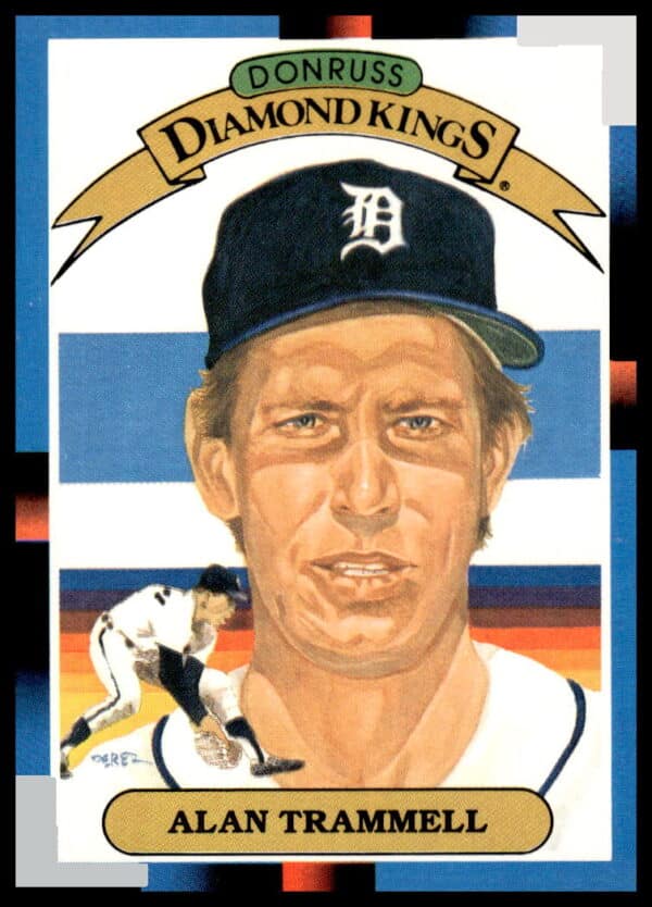 1988 Donruss Alan Trammell #4 - Detroit Tigers Shortstop Baseball Card Front