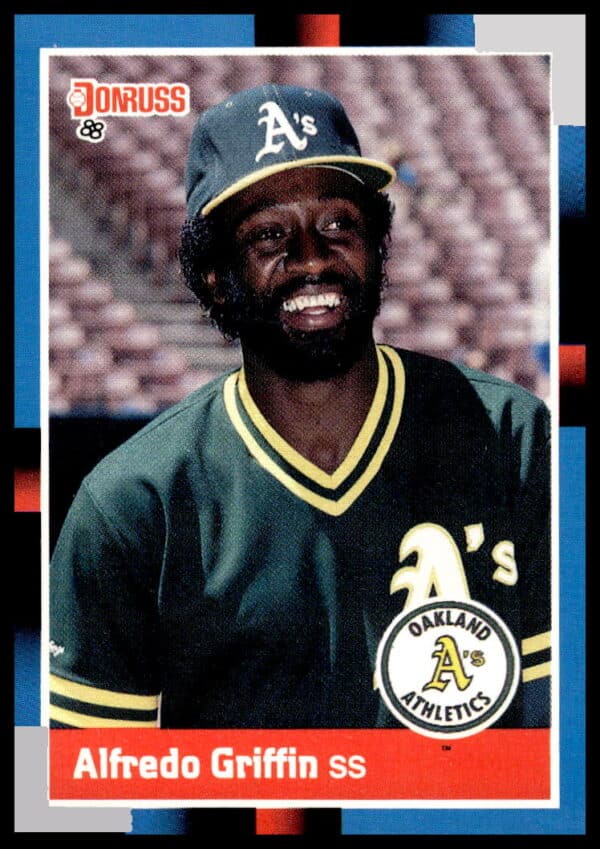 1988 Donruss card featuring Alfredo Griffin in Blue Jays uniform, number 226.
