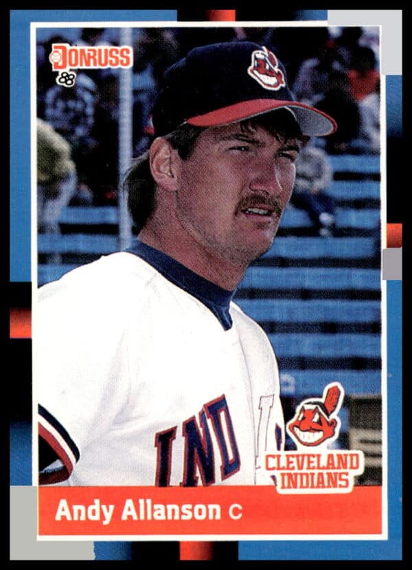 1988 Donruss Andy Allanson Baseball Card, Cleveland Indians, #465, Front View