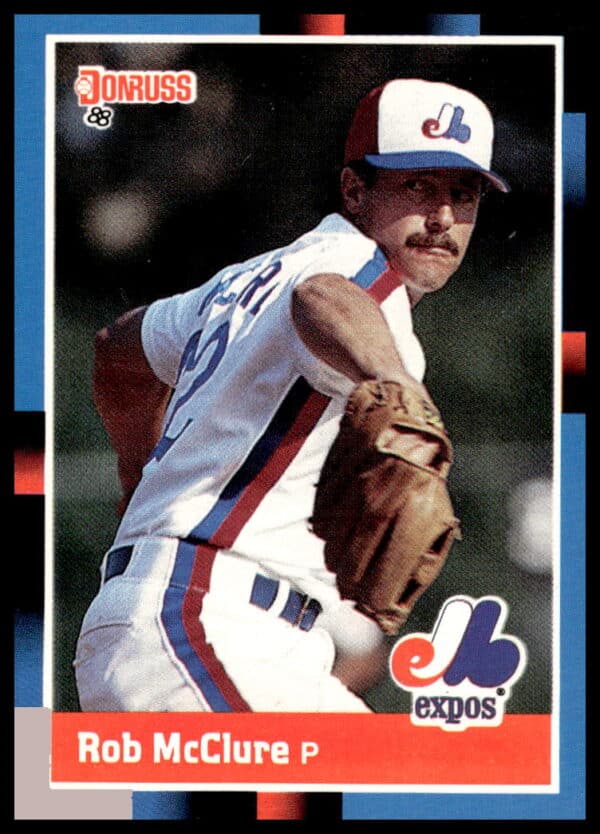 Bob McClure 1988 Donruss, Milwaukee Brewers pitcher card #529.