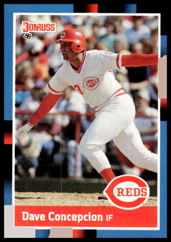 1988 Donruss Dave Concepcion baseball card #329 featuring Cincinnati Reds player.
