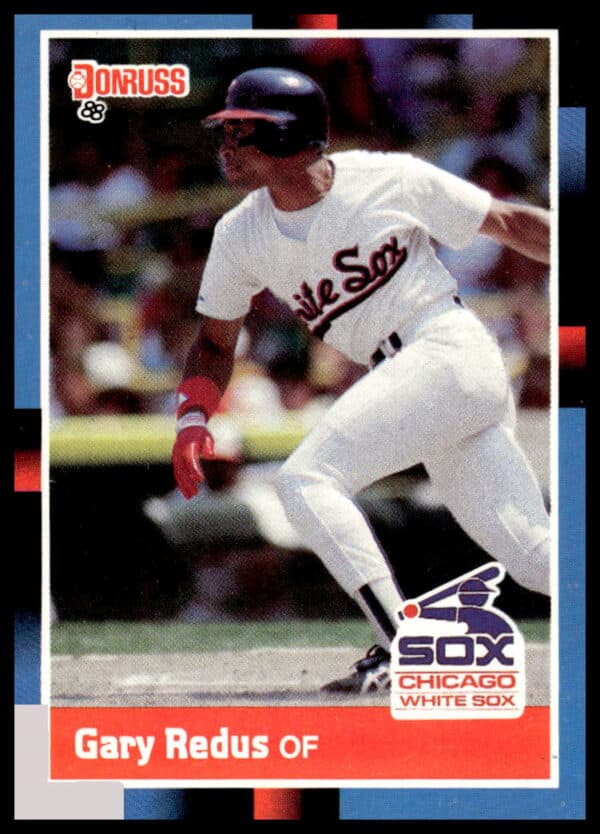 1988 Donruss Baseball Card: Gary Redus #370, classic design, dynamic pose.