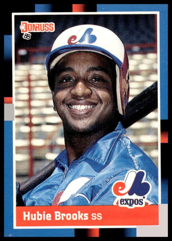 1988 Donruss baseball card of Hubie Brooks, Montreal Expos, card number 468.