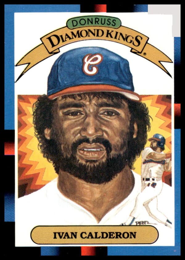 Ivan Calderon 1988 Donruss Card #25, Chicago White Sox, batting stance photo.