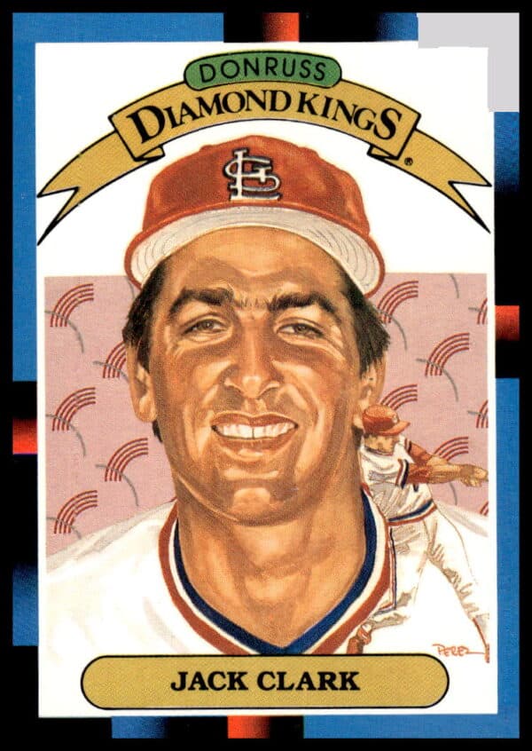 1988 Donruss Jack Clark Baseball Card #15 in Giants Uniform (Front View)