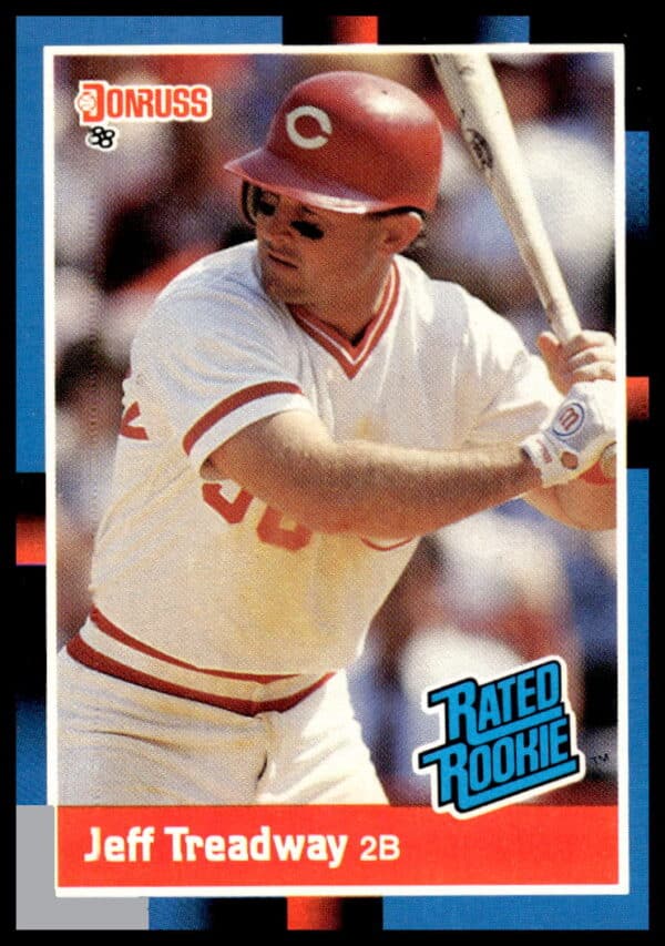 Jeff Treadway 1988 Donruss Baseball Card #29, classic pose, team uniform, MLB series.