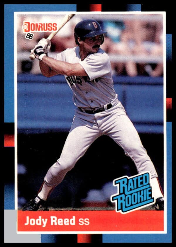 1988 Donruss baseball card of Jody Reed, Boston Red Sox, #41, front view.