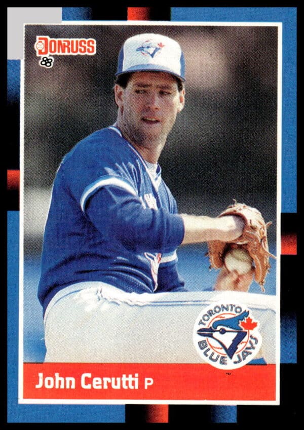 Front view of 1988 Donruss John Cerutti baseball card #152, featuring his player portrait.