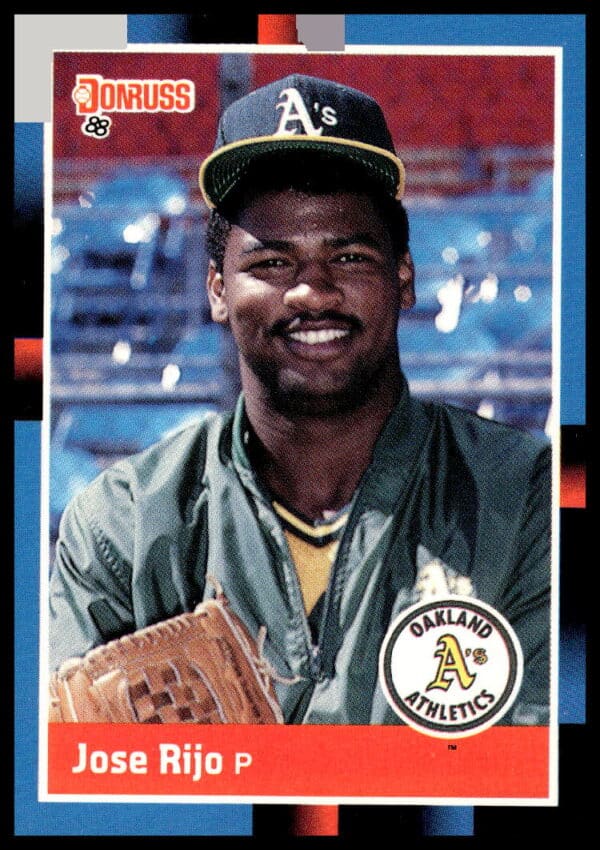 Jose Rijo 1988 Donruss baseball card #548, Cincinnati Reds pitcher, front view.