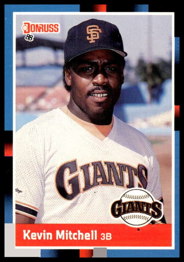 Kevin Mitchell, 1988 Donruss baseball card #66, San Francisco Giants, batting stance.