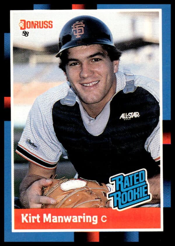 Kirt Manwaring 1988 Donruss Baseball Card #39, San Francisco Giants Catcher.