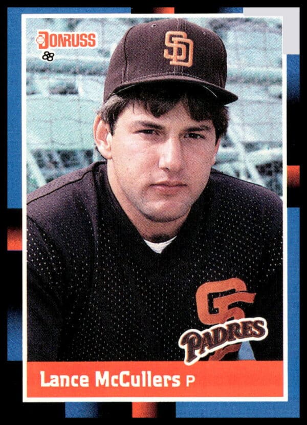 Front of 1988 Donruss card, Lance McCullers, #451, showcasing baseball nostalgia.