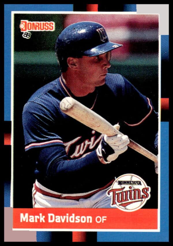 Front view of 1988 Donruss #519 baseball card featuring Mark Davidson.