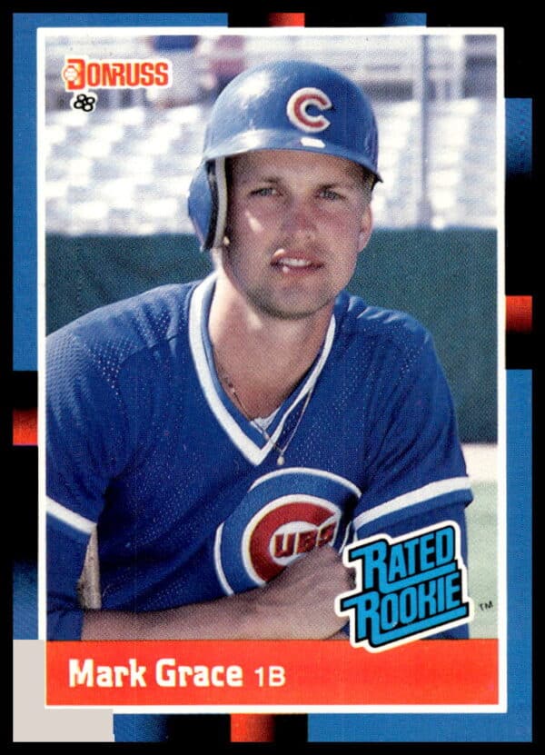 Mark Grace 1988 Donruss Card #40, Chicago Cubs, Front View