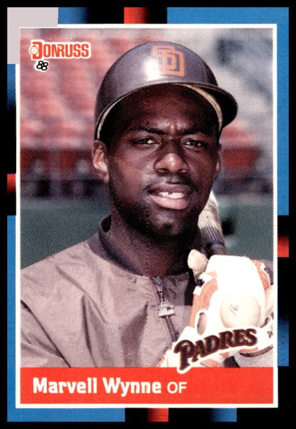 Marvell Wynne 1988 Donruss, Padres Outfielder Card #237, Iconic 80s Design.
