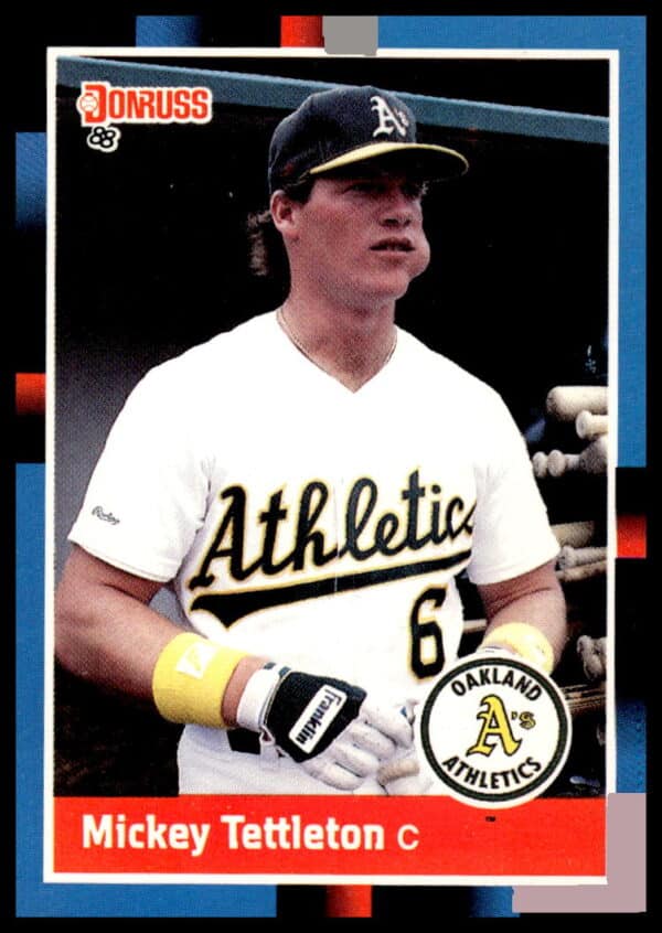 Mickey Tettleton 1988 Donruss baseball card #103 in Orioles uniform, mid-action pose.