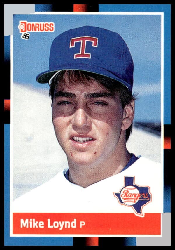 1988 Donruss Baseball Card featuring Mike Loynd in uniform, card number 550, front view.