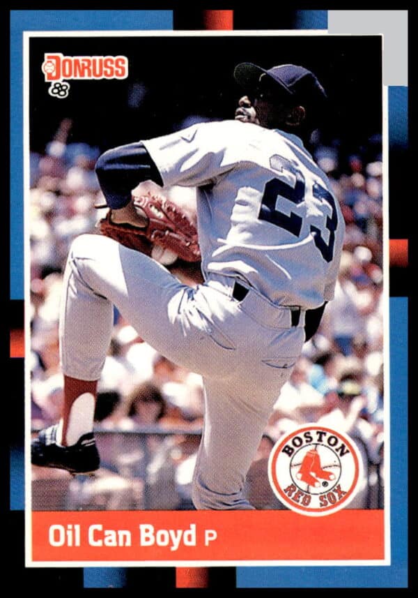 1988 Donruss Baseball Card featuring Oil Can Boyd, Boston Red Sox pitcher, card #462.