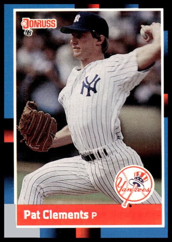 1988 Donruss Pat Clements baseball card #52 showcasing player action and classic design.
