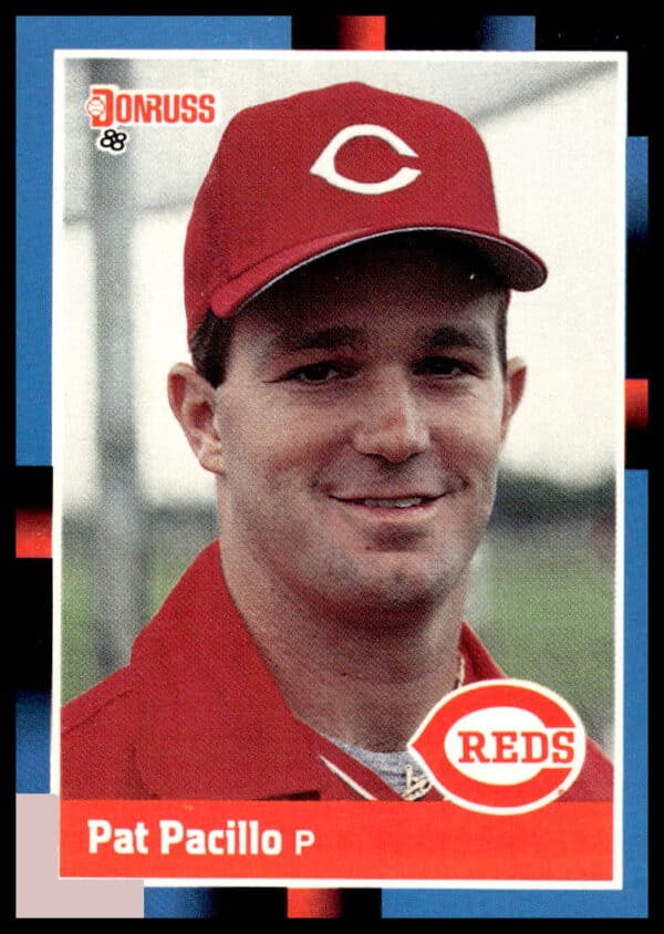 1988 Donruss Baseball Card #536 of Pat Pacillo in Cincinnati Reds uniform (Front View).