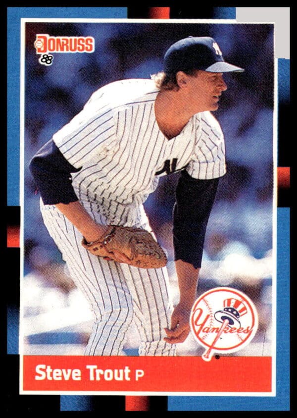 Steve Trout 1988 Donruss Baseball Card #524, front view.