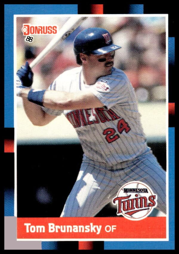 Tom Brunansky 1988 Donruss Baseball Card #245 Front - Minnesota Twins Uniform