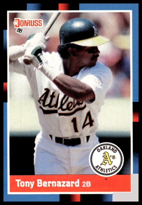 1988 Donruss Tony Bernazard card, Cleveland Indians, #344.