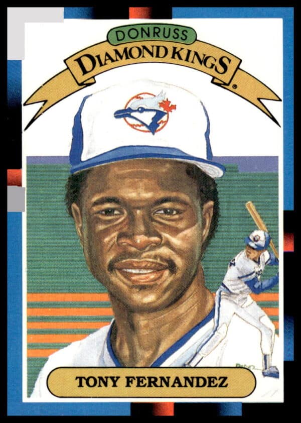 1988 Donruss Tony Fernandez #12 baseball card, Toronto Blue Jays, MLB collectible.
