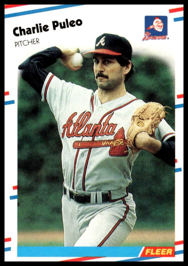 Charlie Puleo 1988 Fleer Baseball Card #548 Front View
