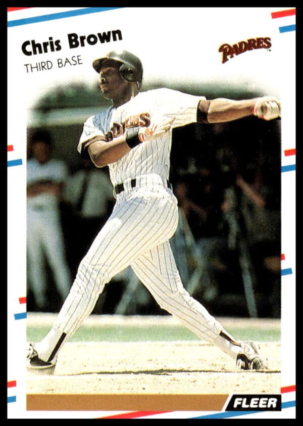 Chris Brown 1988 Fleer Baseball Card #578 Front Image