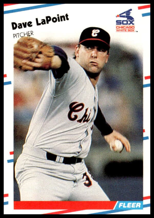 1988 Fleer baseball card of Dave LaPoint #402, featuring him in a Cardinals uniform.