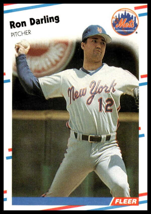 Ron Darling 1988 Fleer Mets Card #132 Front - Classic Baseball Nostalgia