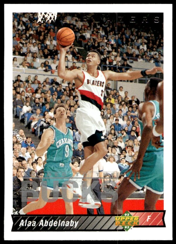 Upper Deck 1992-93 Alaa Abdelnaby #70 NBA Basketball Card Front.