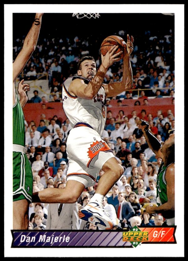 Dan Majerle 1992-93 Upper Deck basketball card #177, Phoenix Suns action shot.
