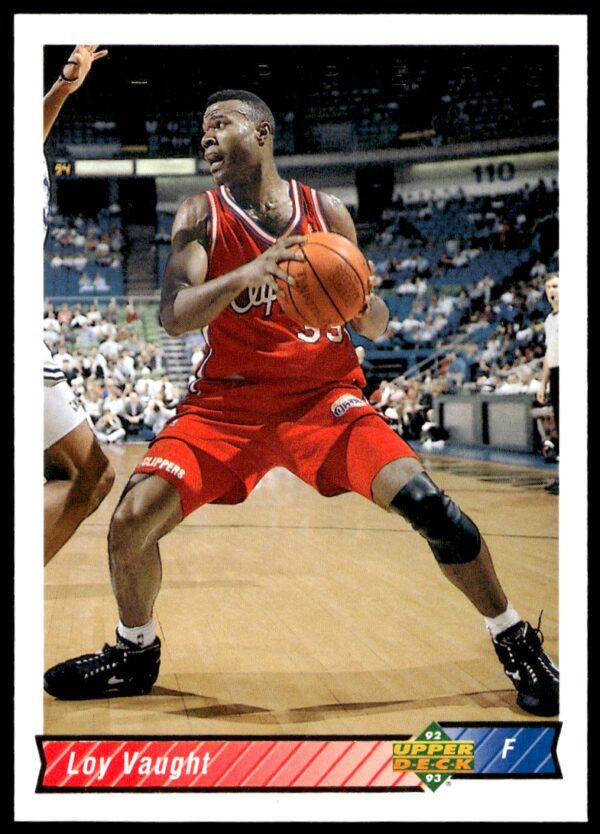 1992-93 Upper Deck Loy Vaught #251 NBA Card - Los Angeles Clippers Action Shot