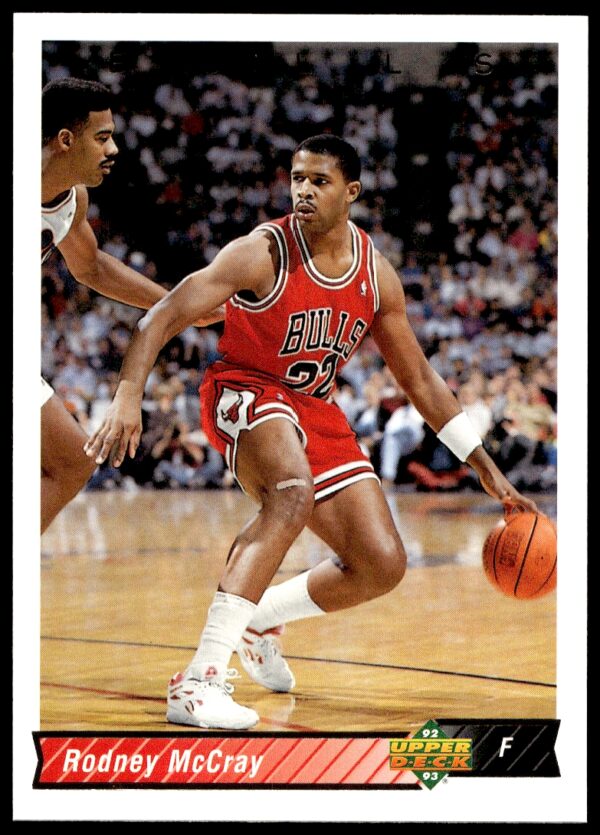 Rodney McCray 1992-93 Upper Deck basketball card #344, showcasing McCray in-game action.