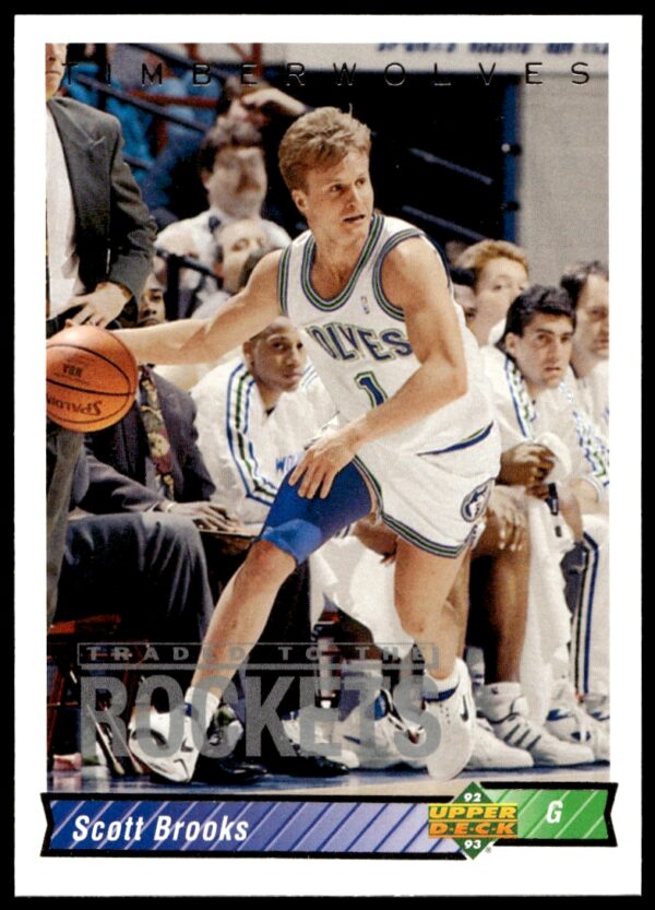 Scott Brooks in action, 1992-93 Upper Deck card #248, showcasing his dynamic play.