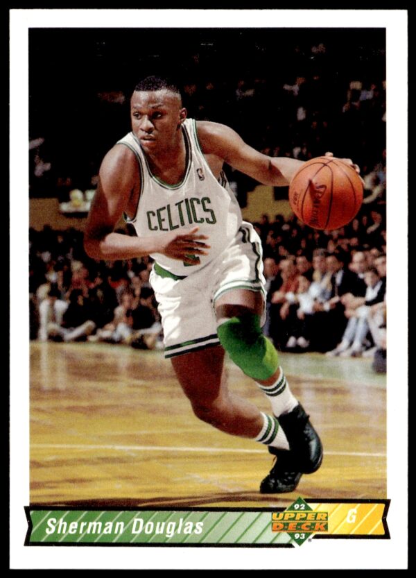 Sherman Douglas 1992-93 Upper Deck Card #293, showcasing dynamic on-court action.