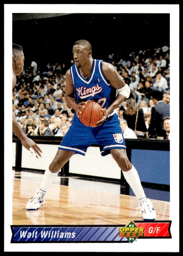 Walt Williams 1992-93 Upper Deck basketball card #330, iconic vintage design, action shot.