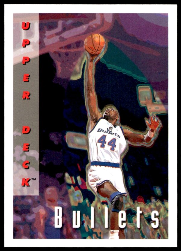 Washington Bullets 1992-93 Upper Deck Card #376 Featuring Player In Action