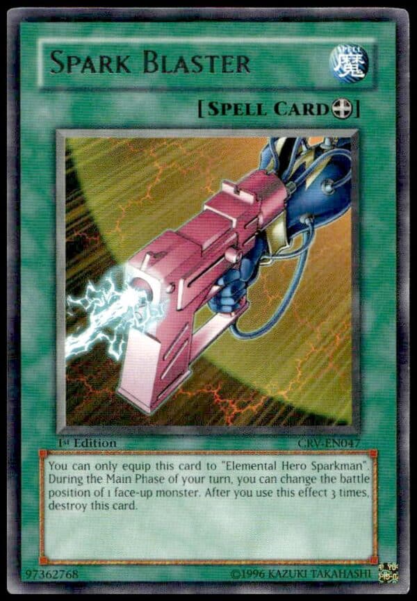 2005 Yu-Gi-Oh! Cybernetic Revolution Spark Blaster Card Front CRV-EN047 1st Edition.