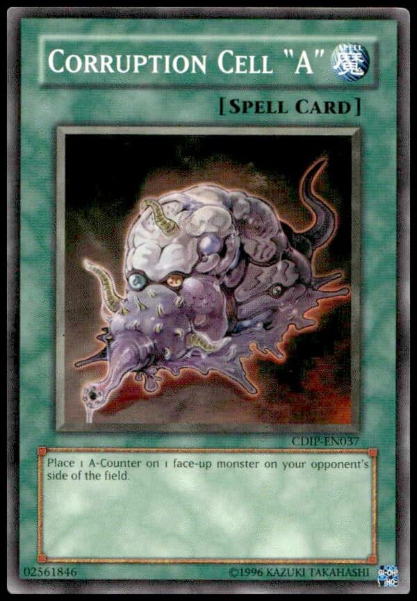 Yu-Gi-Oh! 2006 Card: Corruption Cell A #CDIP-EN037 Cyberdark Impact Front.