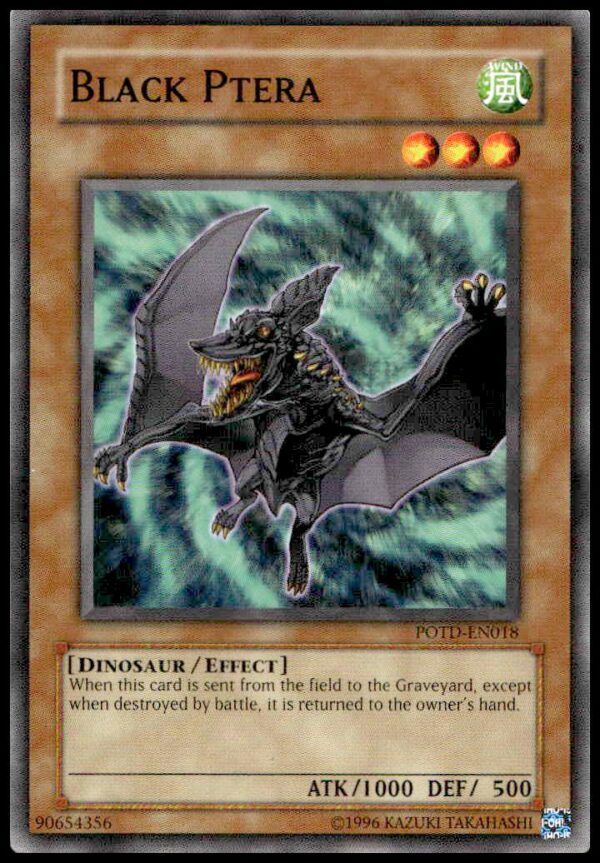 2006 Yu-Gi-Oh! Power of the Duelist Black Ptera Card #POTD-EN018 Front View.