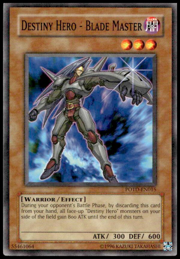 2006 Yu-Gi-Oh! Destiny Hero card from Power of the Duelist series, #POTD-EN015.