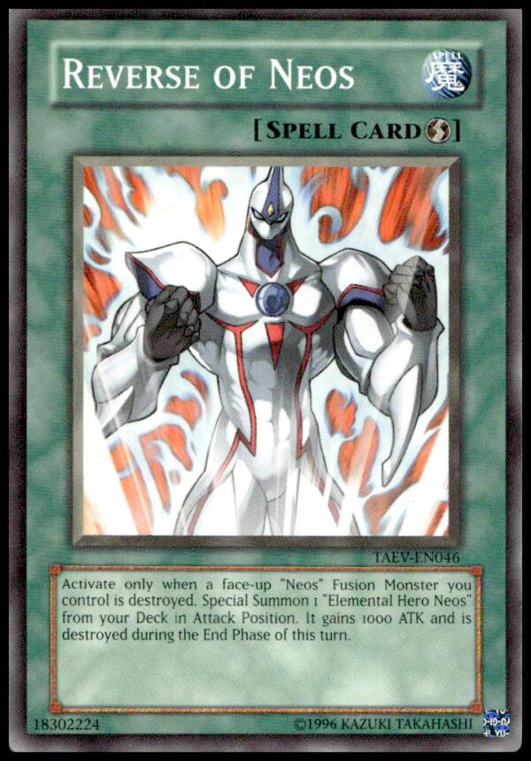 2007 Yu-Gi-Oh! Card: Reverse of Neos, Tactical Evolution, Front, with #TAEV-EN046.