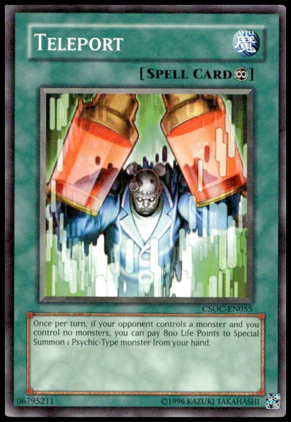 2008 Yu-Gi-Oh! Crossroads of Chaos Teleport Card Front, Collectible Item.