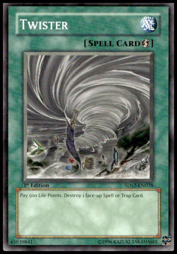 Twister card from 2009 Yu-Gi-Oh! 5Ds Starter Deck, 1st Edition #5DS2-EN028.