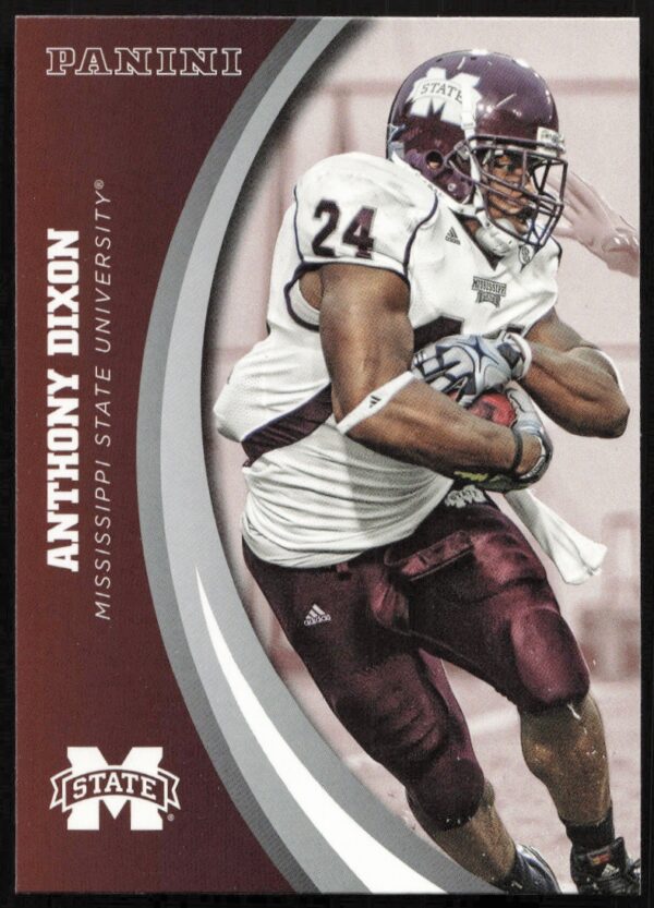 2016 Panini Trading Card #11 featuring Anthony Dixon from Mississippi State (Front).