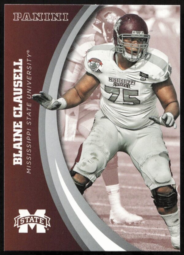 Blaine Clausell Panini 2016 Mississippi State Football Card #41 Front View.